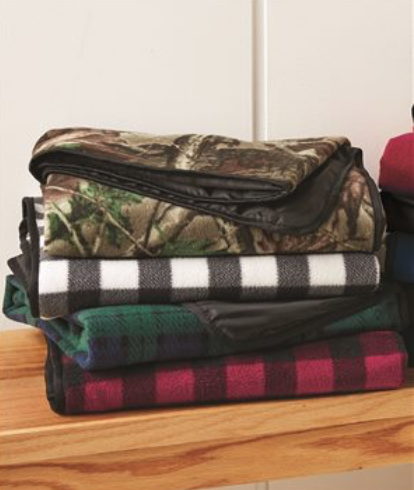 Polyester/Nylon Patterned Picnic Blanket 8702 Alpine Fleece